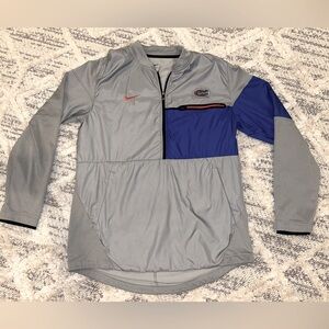 Medium Gators Nike 1/2 Zip Pullover Gray